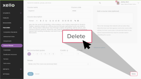 A course in Xello. The cursor is clicking Delete.
